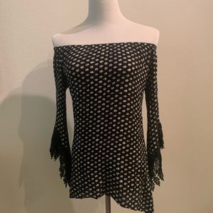 Hardcouture Daisy off shoulder mini dress/tunic